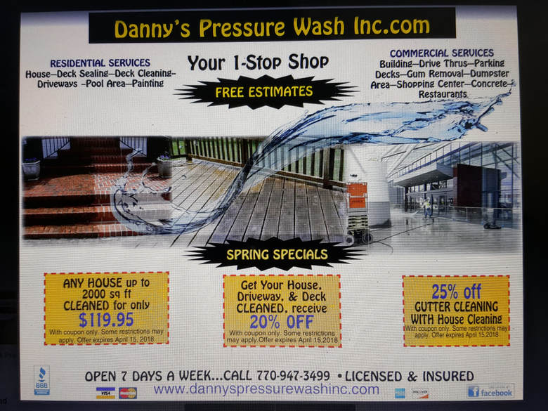 Pressure Washing Atlanta Ga Douglasville Ga Dallas Ga Contact Us 770 947 3499